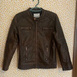 Boy’s Brown Leather Jacket